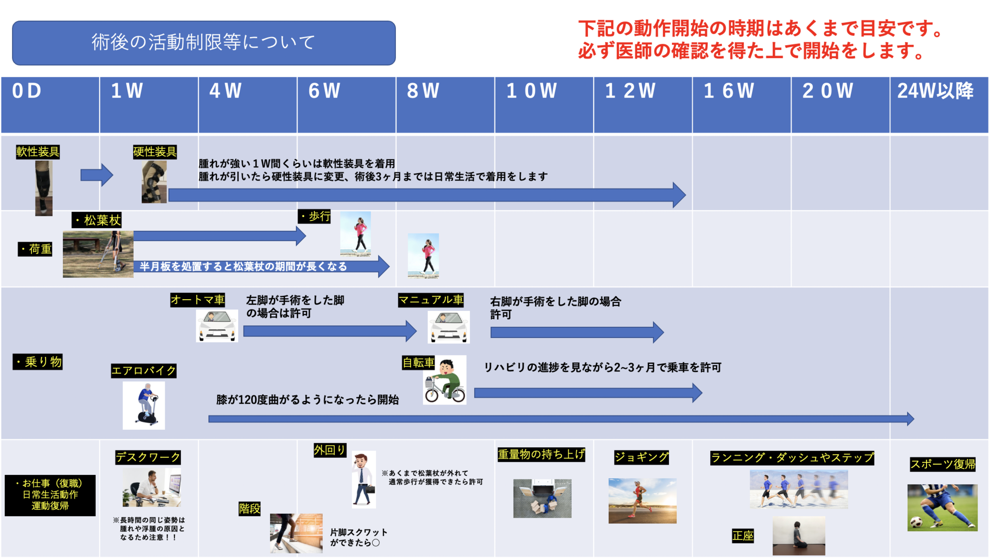 日常生活と仕事への復帰：前十字靭帯術後の活動制限について | AR-Ex Medical Group